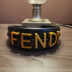 Fendi Black and Gold Headband